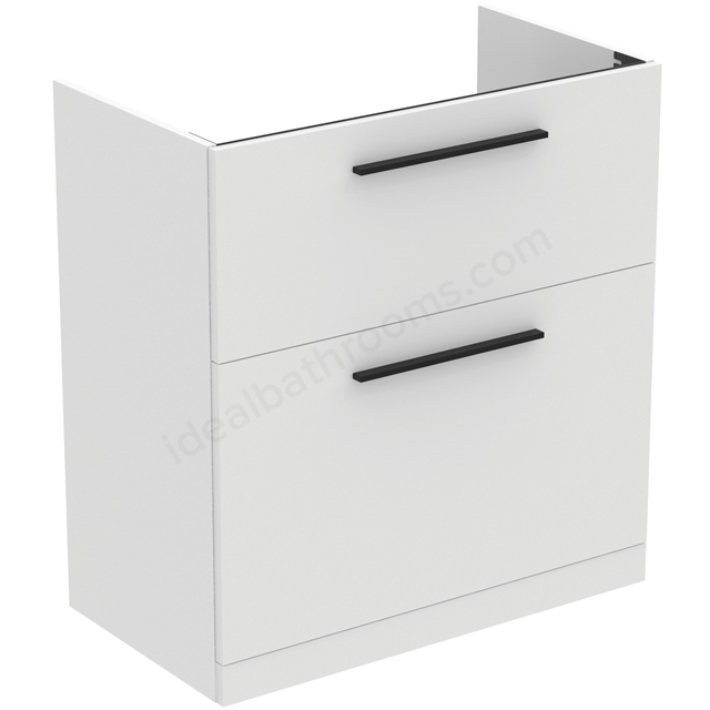 Ideal Standard i.life A Floor Standing Vanity Unit; 2 Drawers; Matt White