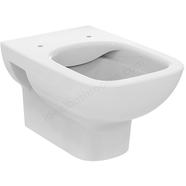 Ideal Standard i.life A Wall Mounted WC Bowl with Horizontal Outlet and Rimless Technology; White