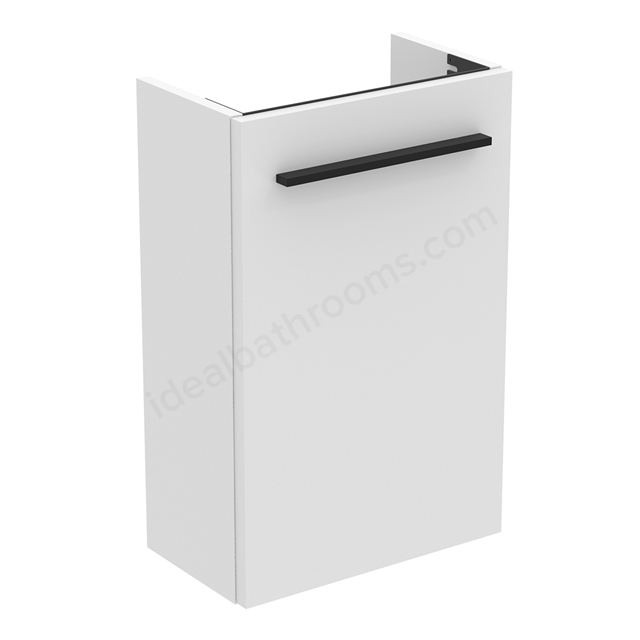 Ideal Standard i.life S 41cm floor standing guest washbasin unit with 1 door; Matt White