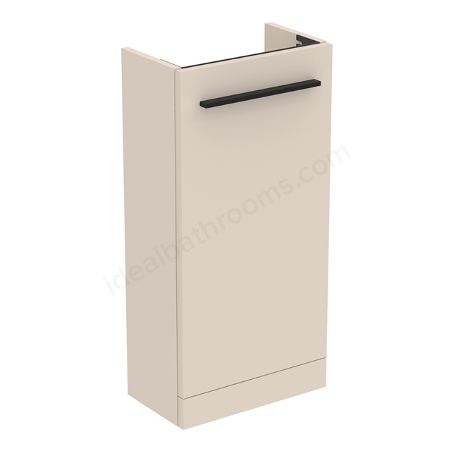 Ideal Standard i.life S 41cm guest washbasin unit with 1 door; Matt Sandy Beige