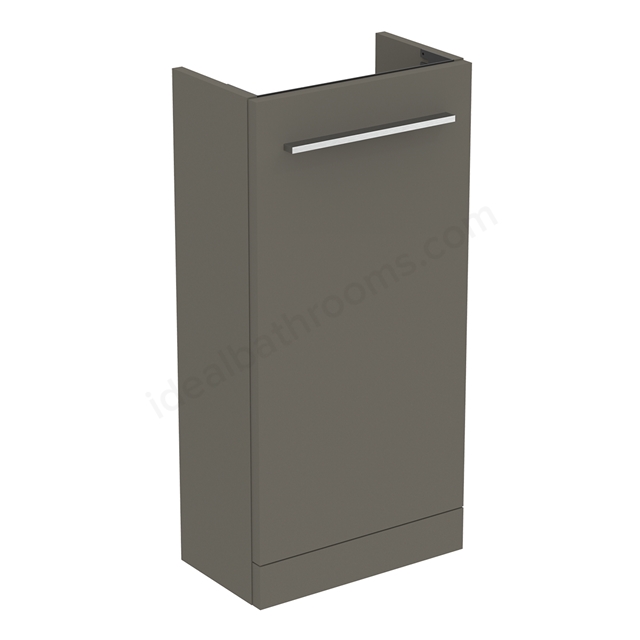 Ideal Standard i.life S 41cm guest washbasin unit with 1 door; Matt Quartz Grey