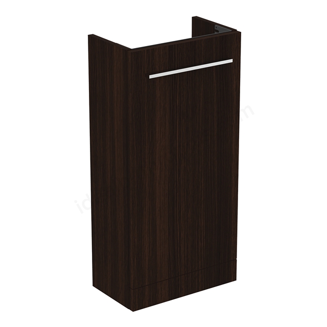 Ideal Standard i.life S 41cm guest washbasin unit with 1 door; Coffee Oak