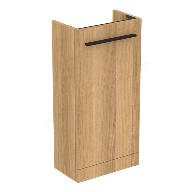 Ideal Standard i.life S 41cm guest washbasin unit with 1 door; Natural Oak