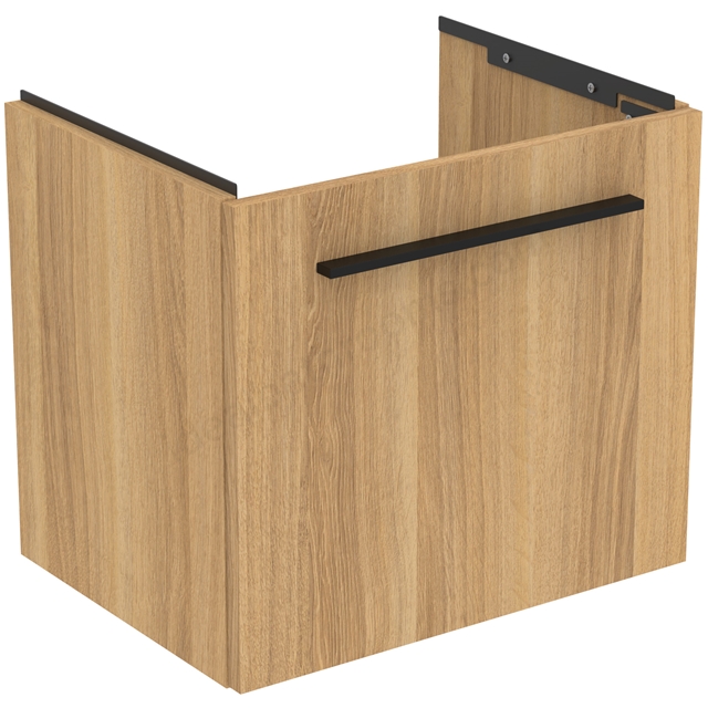 Ideal Standard i.life S 500mm Compact Wall Hung Vanity Unit; 1 Drawer - Natural Oak