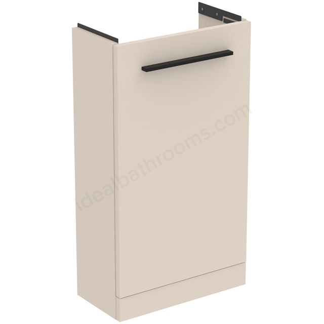 Ideal Standard i.life S Floorstanding Guest Washbasin Unit with 1 Door - Sand Beige Matt
