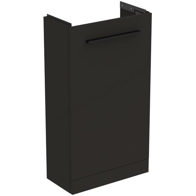 Ideal Standard i.life Floorstanding Guest Washbasin Unit with 1 Door - Carbon Grey Matt