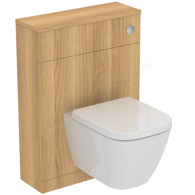 Ideal Standard i.life S 600mm Compact WC Unit - Natural Oak