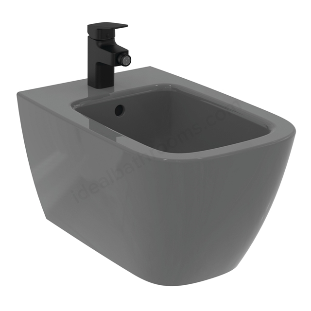 Ideal Standard i.life B Wall Mounted Bidet; 1TH - Gloss Grey