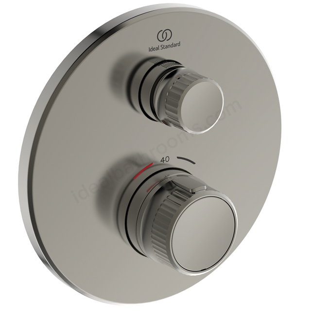 Atelier Ceratherm Navigo Built-In shower mixer; Round Thermostatic; 1 Outlet - Silver Storm