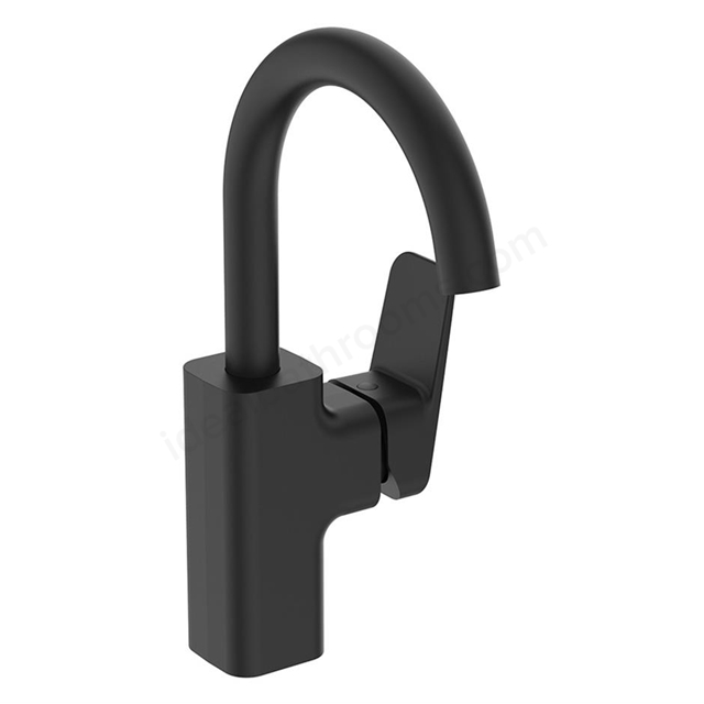 Ideal Standard Ceraplan Single Lever High Spout Basin Mixer - Silk Black
