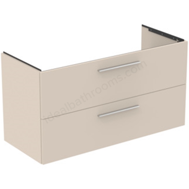 Ideal Standard i.Life B 1200 x 500mm Vanity Unit w/ 2 Drawers & Left Hand Basin - Sand Beige Matt