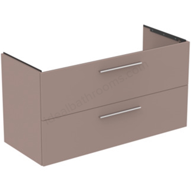 Ideal Standard i.Life B 1200 x 500mm Vanity Unit w/ 2 Drawers & Left Hand Basin - Greige Matt