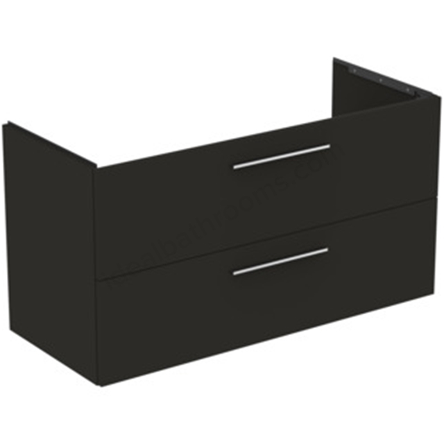 Ideal Standard i.Life B 1200 x 500mm Vanity Unit w/ 2 Drawers & Right Hand Basin - Carbon Grey Matt