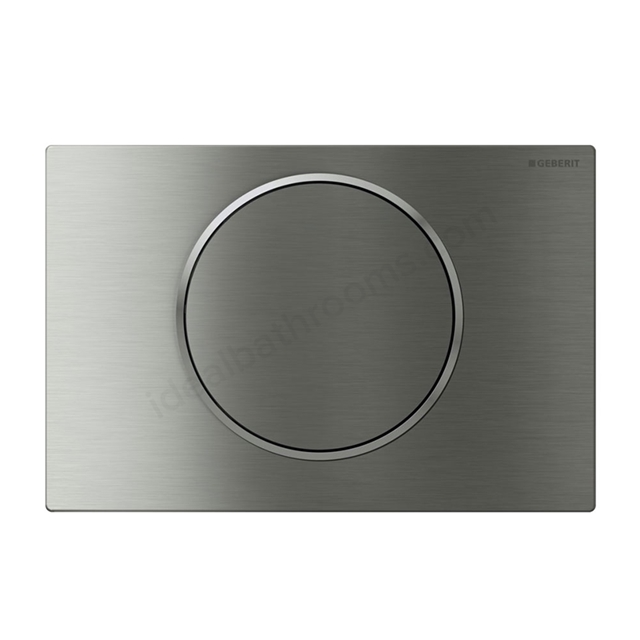 Geberit SIGMA10 Dual Flush Plate for Sigma UP320; Touchless/Manual Operation; Battery Powered; Brushed/Polished/Brushed
