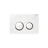 Geberit Flush Plate Sigma20 For Dual Flush: White/Gloss Chrome/White