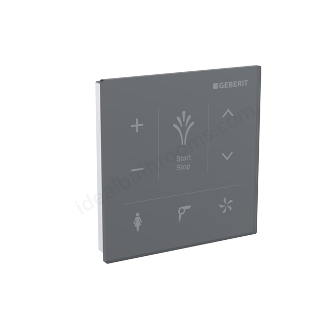 Geberit Wall-mounted control panel for Geberit AquaClean: black glass