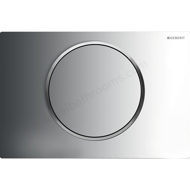 Geberit Sigma10 stop-and-go Flush Plate - Gloss Chrome & Matt Chrome