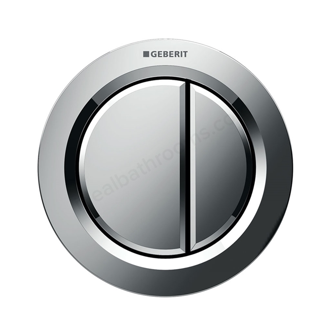 Geberit TYPE01 Dual Flush Button; For Furniture; Gloss Chrome
