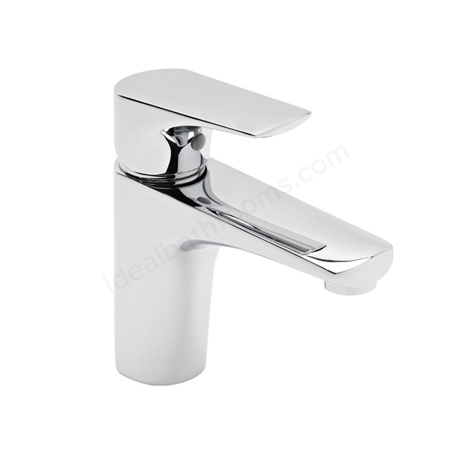 Tavistock Strike; Deck Mounted; 1 Tap Hole Basin Mixer with Click Waste - Chrome