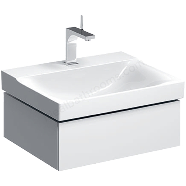Geberit Xeno2 600mm Washbasin Unit 1 Drw White