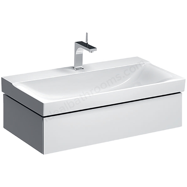 Geberit Xeno2 900mm Washbasin Unit 1 Drw White