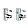 Tavistock Kinetic; Deck Mounted; 2 Tap Hole Basin Mixers (Pair) - Chrome