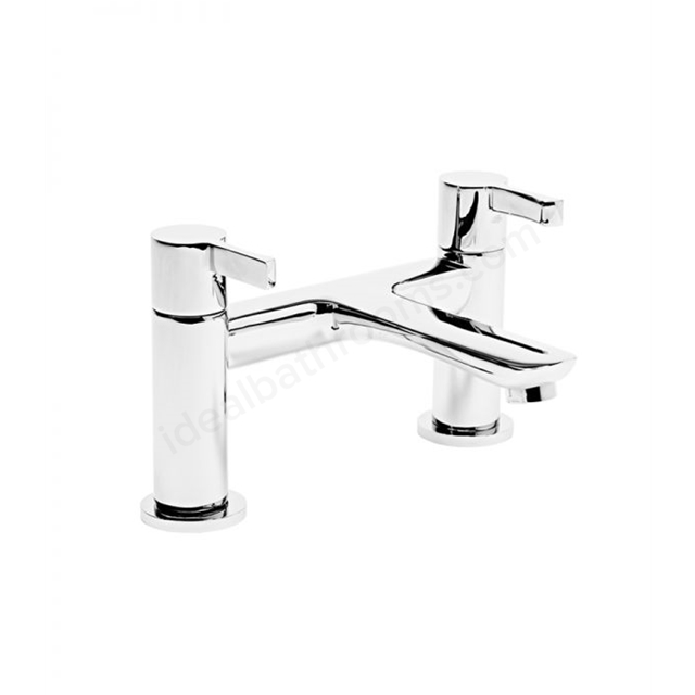 Tavistock Revive 2 Tap Hole Deck Mounted Bath Filler - Chrome