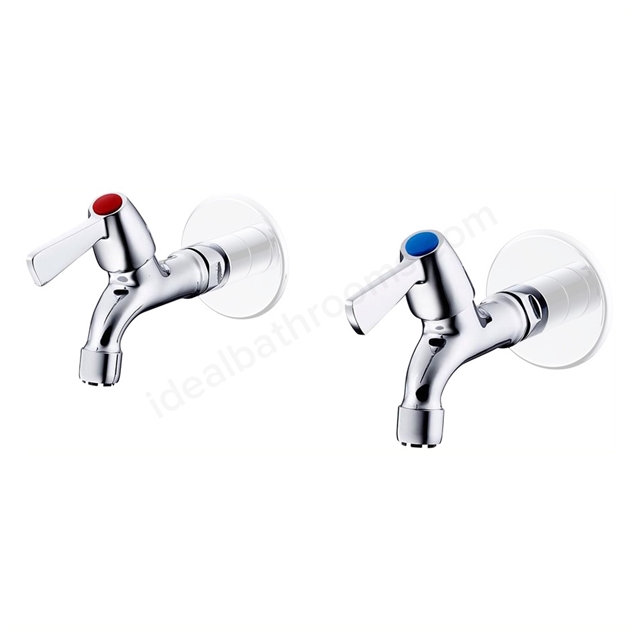 Ideal Standard ALTERNA 21 LEVER BIB TAPS; CHROME (PAIR)