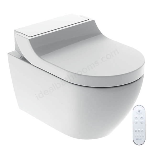 Geberit AquaClean Tuma Comfort Rimless Shower Toilet; Wall-Hung WC - White 