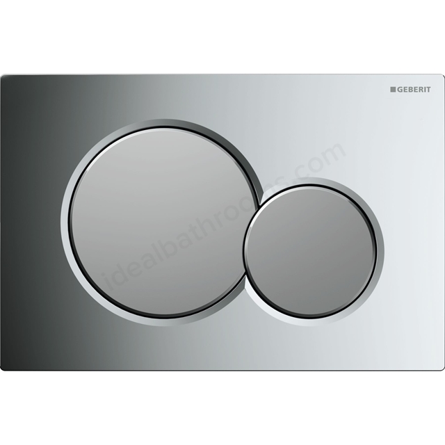 Geberit Sigma01 Round Dual Flush Plate - Chrome & Matt Chrome