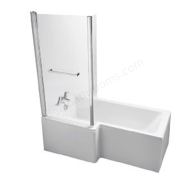 Ideal Standard Tempo Cube 1700mm Idealform Plus+ Shower Bath; Left Handed; 0 Tap Holes - White