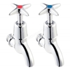 Twyford Sola Pair of Wall-Hung Basin Taps
