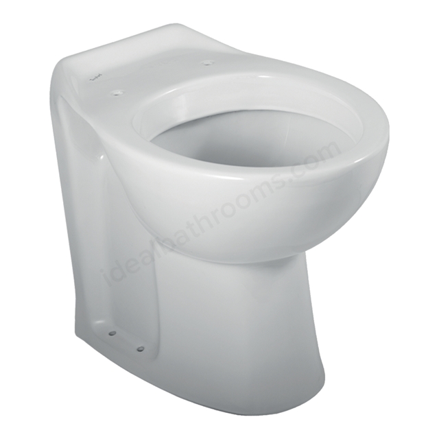 Twyford Avalon Raised Height 450mmH Back-to-Wall Toilet Pan