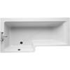 Ideal Standard Concept 1700mm Concept Square Idealform Plus+ Shower Bath; Left Hand - White