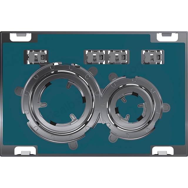 Geberit Sigma50 Round Customisable Dual Flush Plate - Chrome