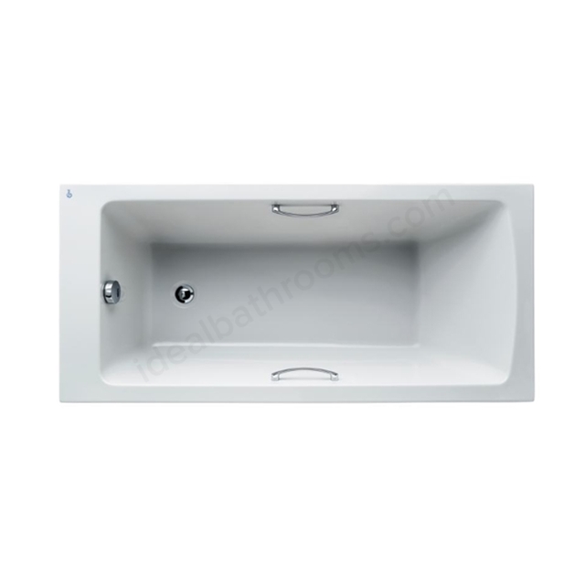 Ideal Standard Tempo White Arc 1500x700mm Idealform Plus+ Rectangular Bath; with Grips