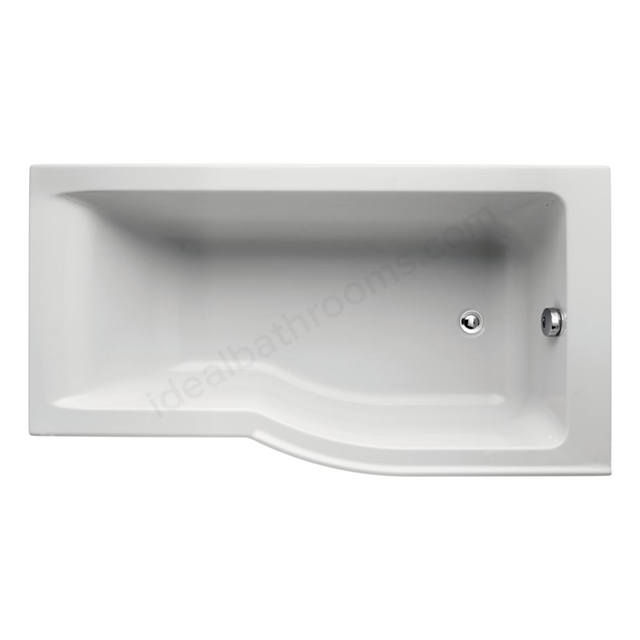 Ideal Standard Retail Connect Air 1500x800mm Idealform Shower Bath; Right Handed - White