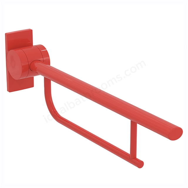 Armitage Shanks Contour 21 800mm Hinged Support Rail; Red