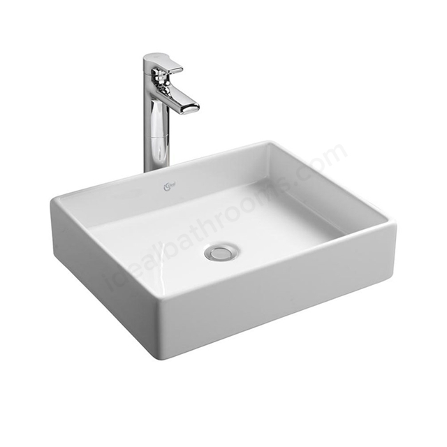 Ideal Standard Strada 500mm On Countertop Basin; 0 Tap Holes - White