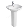 Ideal Standard Tesi 600mm Pedestal Basin; 1 Tap Hole - White