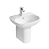 Ideal Standard Tesi 500mm Pedestal Basin; 1 Tap Hole - White