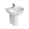 Ideal Standard Tesi 450mm Pedestal Basin; 1 Tap Hole - White