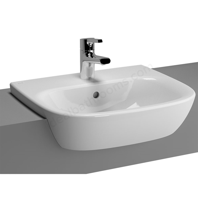 Vitra Zentrum 500mm Washbasin 1 Tap Hole