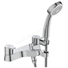 Armitage Shanks Sandringham SL 21 2 Taphole Bath Shower Mixer with Hose, Handspray And Category 5 Hose Retainer
