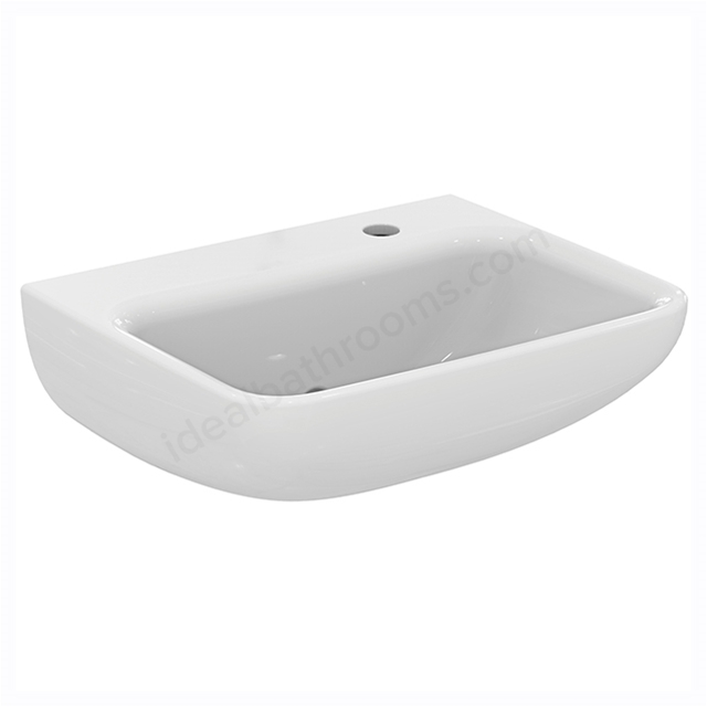 Armitage Shanks Contour 21+ 500mm Back Outlet Basin with 1 Right-Hand Taphole And Anti-Microbial Glaze