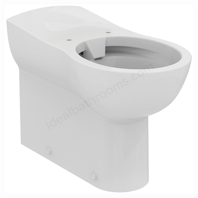 Armitage Shanks Contour 21+ 70cm Projection Back-To-Wall Rimless Toilet Bowl With Horizontal Outlet And Anti-Microbial Glaze