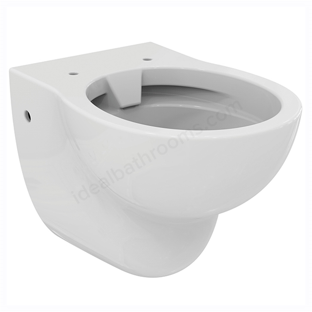Armitage Shanks Contour 21+ Wall Hung Rimless Toilet Bowl With Horizontal Outlet And Anti-Microbial Glaze