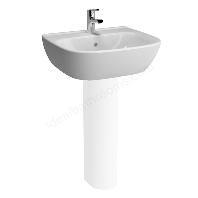 Vitra Zentrum 550mm Washbasin 1 Tap Hole