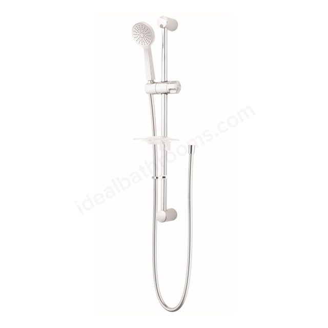 Twyford Shower Rail, Hose & Single-Function Head Set