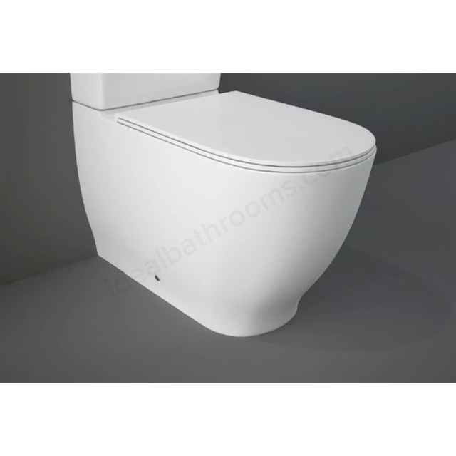 RAK Ceramics Moon Close Coupled Fully Back to Wall Rimless WC Pan - White
